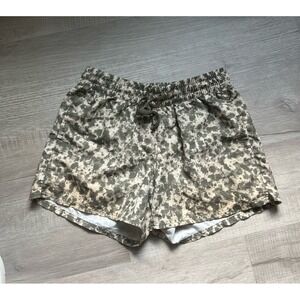 The North Face Unlined Camo Outdoor Running Shorts women small‎